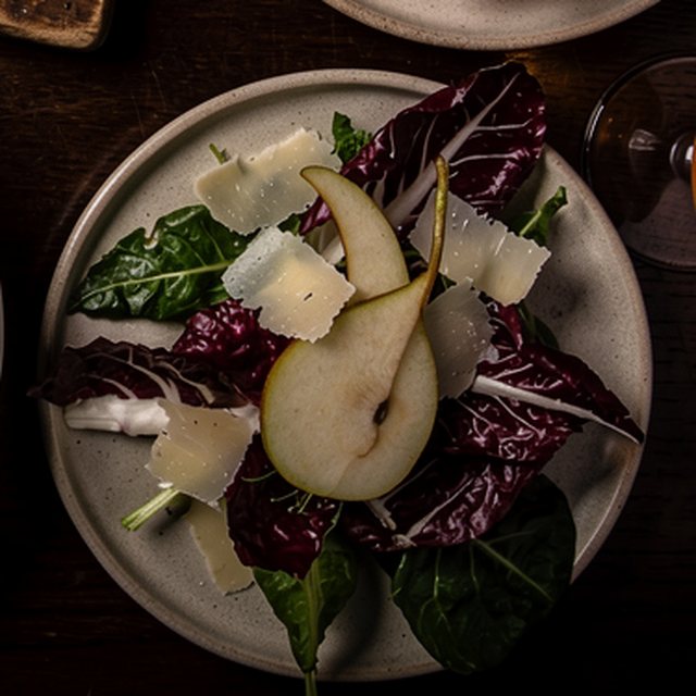 Radicchio, pear and pecorino salad